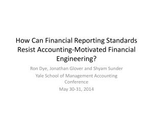 Can Financial Reporting Standards Resist Accounting