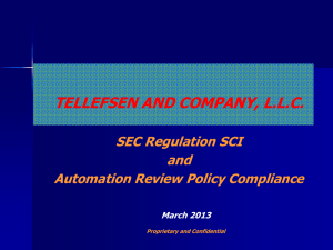 SEC Regulation SCI and ARP Compliance