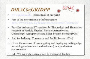 STFC DiRAC Facility