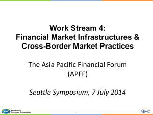 Financial Market Infrastructures and Cross