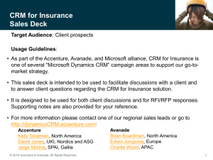 CRM for Insurance Sales Deck