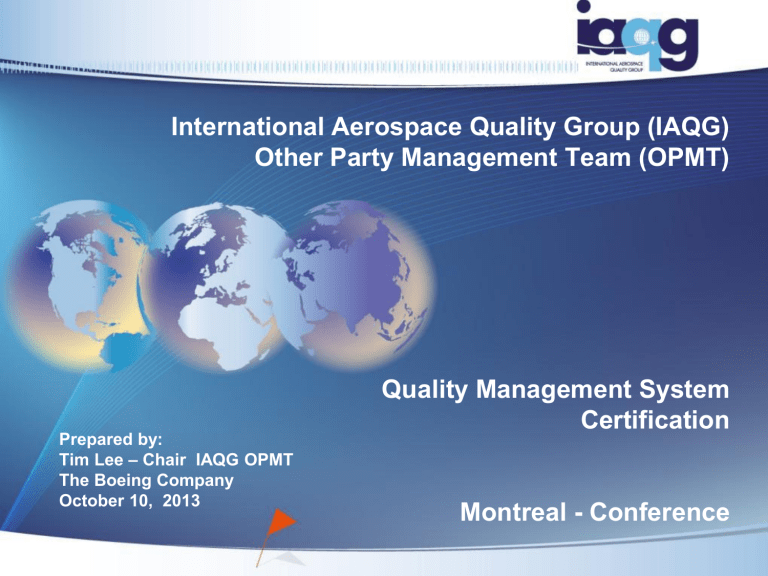 Quality Management System Certification