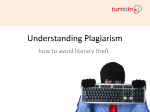 Avoid plagiarism?