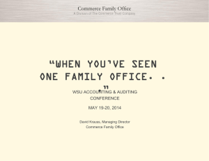 Commerce Family Office - Wichita State University