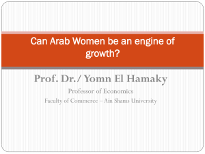Can Arab Women be an engine of growth?