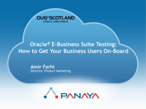 Test - UK Oracle User Group