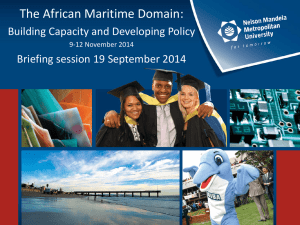 Briefing session 20140919 - South African Maritime Safety