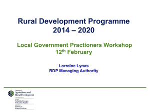 Rural Development Proposals