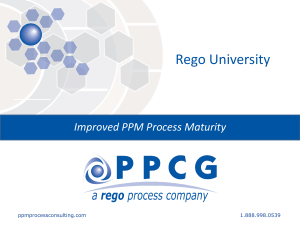 Improved PPM Process Maturity