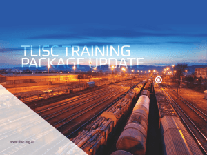 Ron Horne – Rail Update - Logistics Training Council