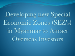 Special Economic Zones in Myanmar, Maps and