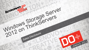 Windows Storage Server Sales Disclosure