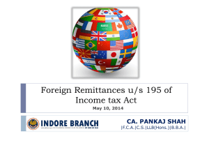 Foreign Remittances - 10 05 2014 - Indore