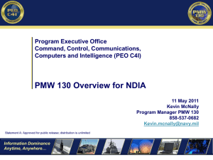 PMW 130 Overview EDO Course