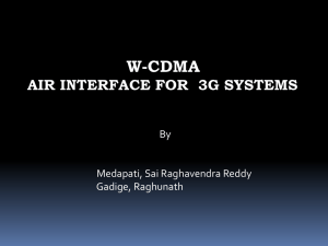 W-CDMA: Air Interface for 3G Systems