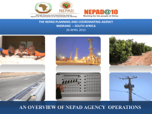 An Overview of NEPAD Agency Operations