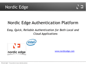 Nordic Edge One Time Password Server