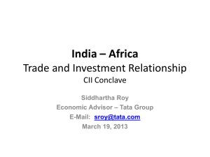 Trade and Investment Relationship