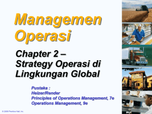 Operations Strategy in a Global Environment