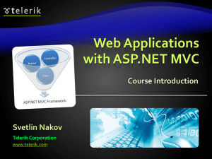 Web Applications Development with .NET Framework and ASP.NET