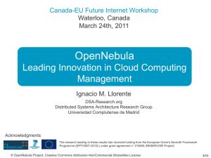 OpenNebula – Leading Innovation in Cloud Computing Management