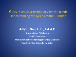 A survey of demographic traits and assistive device use in a blind
