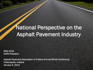 Mike Acott - Asphalt Pavement Association of Indiana