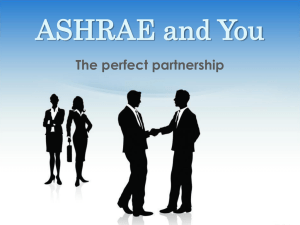 ASHRAE and You – The Perfect Partnership