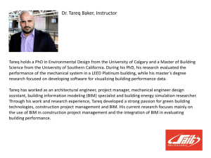 Dr. Tareq Baker, Instructor