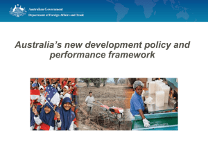 Making Performance Count - Australian Disability and Development