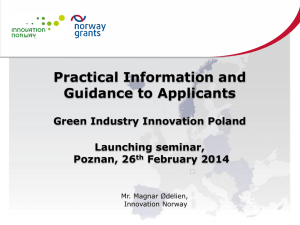 2 Power Point- Event Poland - Programme Area Green Industry