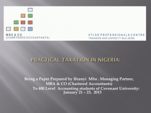 Practical Taxation in Nigeria