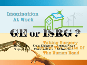 Analyzing Org GE vs ISRG _S. DIckerson_print