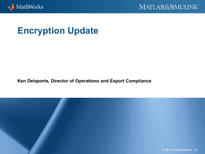 Encryption Update - Massachusetts Small Business Development
