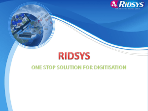 Ridsys-Presentation