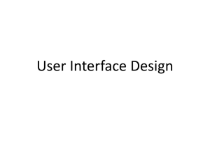 User Interface Design Lab