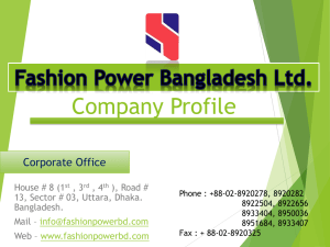 Company Profile - Fashion | Power