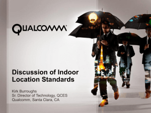 Discussion on Indoor Location Standards May 7th 2102 New