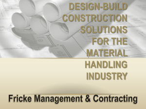 FMC Introduction Presentation - Fricke Management & Contracting