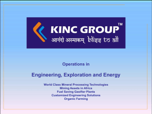profile - KINC Mineral Technologies Pvt ltd. vadodara