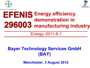 Bayer Technology Services - Intensified Heat Transfer Technologies