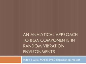 An analytical approach to bga components in random vibration