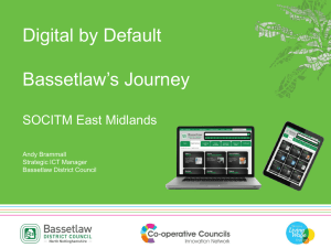 Andy Brammall, Bassetlaw Council - Digital by Default