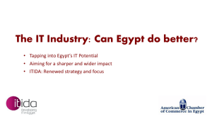 Egypt`s Networked Readiness Index Relative Position in 2014