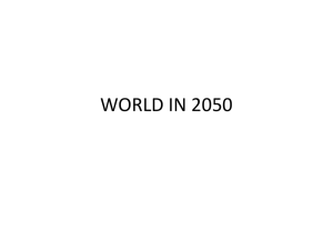 WORLD IN 2050 - University of New Mexico