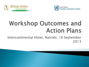 Workshop Outcomes and Action Plans