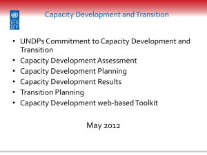 Presentation on capacity development in a Global Fund