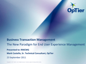 Business Transaction Management