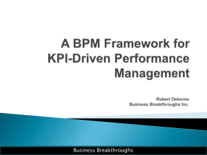 A BPM Framework for KPI-Driven Performance Management