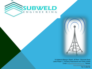 Our aim - Subweld Engineering